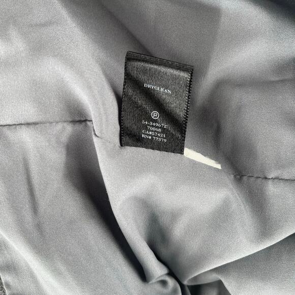 ANN TAYLOR Blazer Size Medium Wool Blend Gray Business Casual Office Work Career - Picture 12 of 13